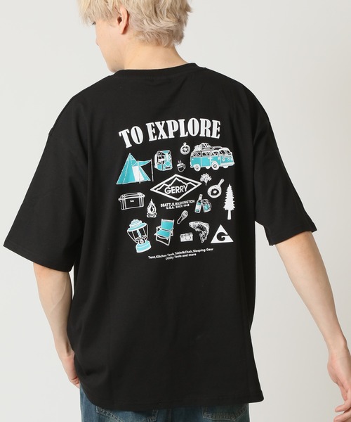 GERRY(ジェリー)の「GERRY/ジェリー アソートデザイン 半袖Tシャツ ユニセックス(Tシャツ/カットソー・メンズ・ブラック系3/ブラック系4/ホワイト系3/ホワイト系4/ホワイト系2/ホワイト系1/ブラック系1/ブラック系2/グレー系1/グレー系2/グレー系3/グレー系4・M/L)」の7枚目の写真