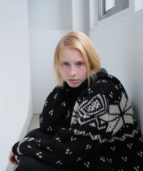 DIAGONAL(ダイアゴナル)の「NORDIC HOODIE ZIP UP (black)(パーカー・レディース・その他・FREE)」の9枚目の写真