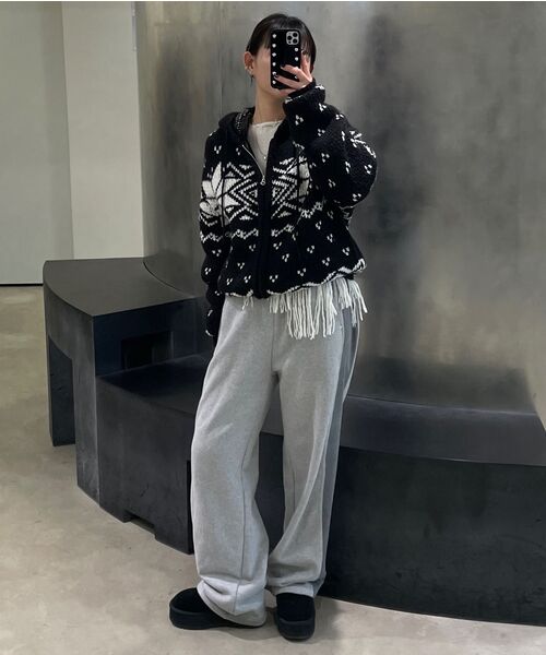 DIAGONAL(ダイアゴナル)の「NORDIC HOODIE ZIP UP (black)(パーカー・レディース・その他・FREE)」の14枚目の写真