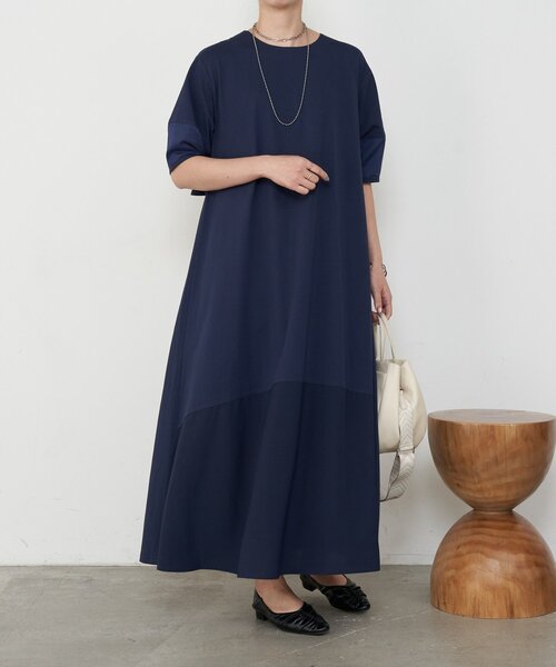 Jena espace merveilleux（ジェナ　エスパスメルヴェイユ）の「バックラッフルワンピース（ワンピース・レディース・ネイビー/ブラック・FREE）」の12枚目の写真