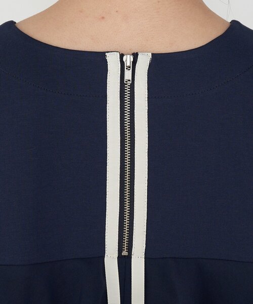 Jena espace merveilleux（ジェナ　エスパスメルヴェイユ）の「バックラッフルワンピース（ワンピース・レディース・ネイビー/ブラック・FREE）」の18枚目の写真