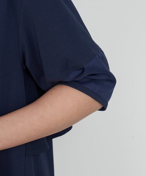 Jena espace merveilleux（ジェナ　エスパスメルヴェイユ）の「バックラッフルワンピース（ワンピース・レディース・ネイビー/ブラック・FREE）」の19枚目の写真