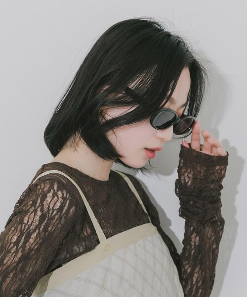 SMELLY(スメリー)の「オーバルタイプサングラス(サングラス・レディース・グレー系その他/ブラウン系その他/ブラック・-)」の7枚目の写真