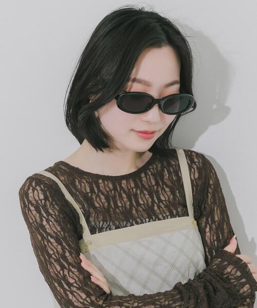 SMELLY(スメリー)の「オーバルタイプサングラス(サングラス・レディース・グレー系その他/ブラウン系その他/ブラック・-)」の8枚目の写真