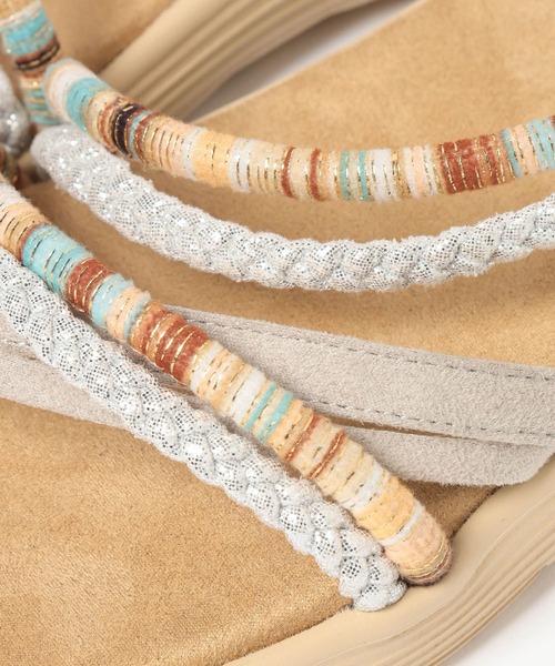 BAYFLOW(ベイフロー)の「エスニックロープサンダル(サンダル・レディース・シルバー/ゴールド・SMALL/LARGE/MEDIUM)」の5枚目の写真