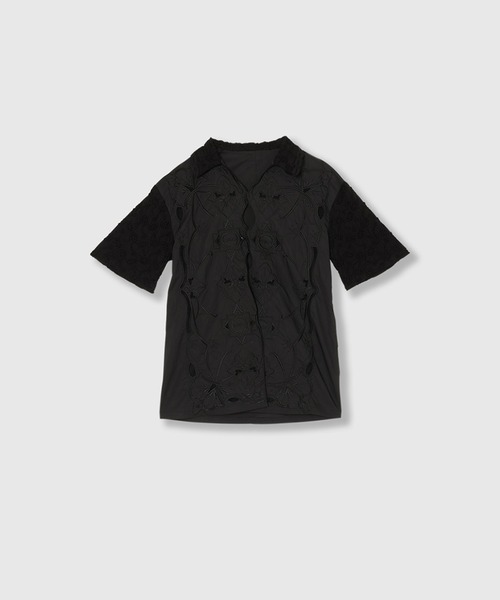 THINGS THAT MATTER（シングス ザット マター）の「CHAOS EMBROIDERY BLOUSE / カオス エンブロイダリー ブラウス（シャツ/ブラウス・レディース・ブラック/ホワイト・FREE）」の18枚目の写真
