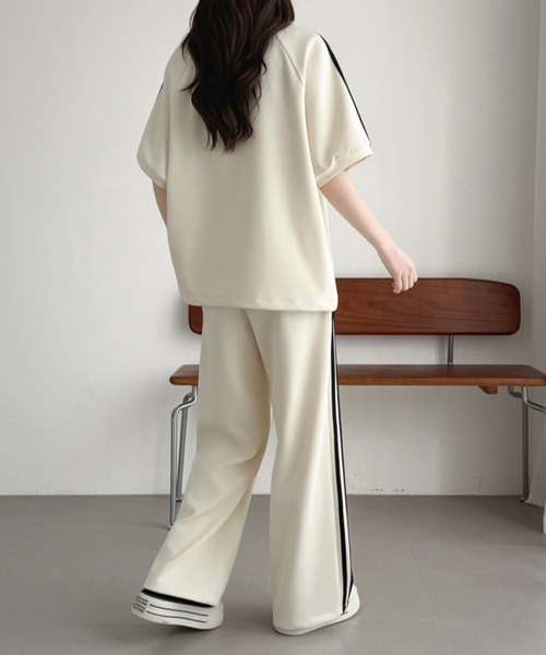 ABITOKYO(アビトーキョー)の「サイドライン段ボールスウェットセットアップ(セットアップ・レディース・ベージュ/チャコールグレー/ブラック・M/L)」の10枚目の写真