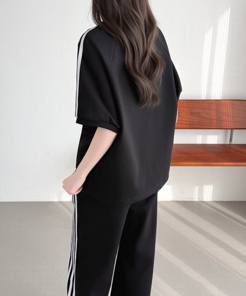 ABITOKYO(アビトーキョー)の「サイドライン段ボールスウェットセットアップ(セットアップ・レディース・ベージュ/チャコールグレー/ブラック・M/L)」の14枚目の写真