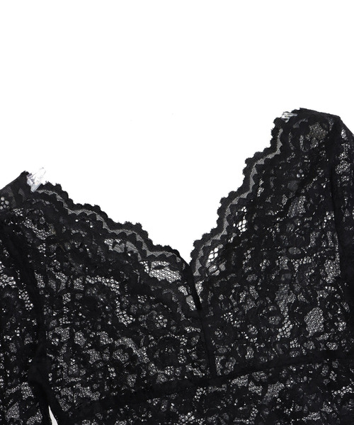 ANAP（アナップ）の「2Way レース トップス（Tシャツ/カットソー・レディース・ホワイト/ブラック・F）」の10枚目の写真