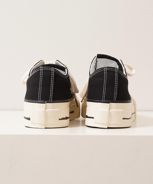 1111clothing（ワンフォークロージング）の「キャンバス ローカット スニーカー / Canvas low-top sneakers（スニーカー・メンズ・ブラック/グリーン・41/42/43/44）」の7枚目の写真