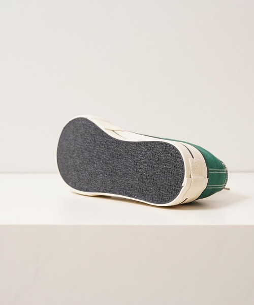 1111clothing（ワンフォークロージング）の「キャンバス ローカット スニーカー / Canvas low-top sneakers（スニーカー・メンズ・ブラック/グリーン・41/42/43/44）」の12枚目の写真