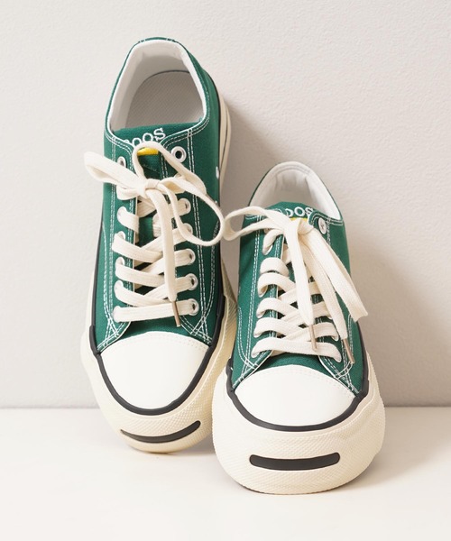 1111clothing（ワンフォークロージング）の「キャンバス ローカット スニーカー / Canvas low-top sneakers（スニーカー・メンズ・ブラック/グリーン・41/42/43/44）」の9枚目の写真