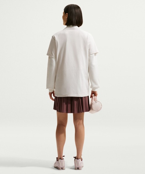 NIKE(ナイキ)の「ナイキ NIKE ナイキ NSW クラシック ST2 S/S Tシャツ(Tシャツ/カットソー・レディース・ライトベージュ/ブラック・S/M/L/XL)」の5枚目の写真