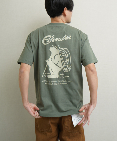 COBMASTER(コブマスター)の「COBMASTER 吸水速乾/抗菌防臭天竺 バックプリント ベーシックTEE(Tシャツ/カットソー・メンズ・ホワイト/ピンク系/グリーン系/グレー系/ブラック・MEDIUM/LARGE/X-LARGE)」の4枚目の写真
