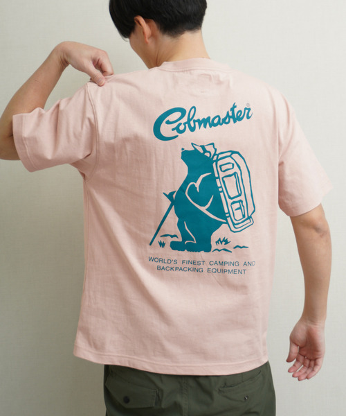 COBMASTER(コブマスター)の「COBMASTER 吸水速乾/抗菌防臭天竺 バックプリント ベーシックTEE(Tシャツ/カットソー・メンズ・ホワイト/ピンク系/グリーン系/グレー系/ブラック・MEDIUM/LARGE/X-LARGE)」の5枚目の写真
