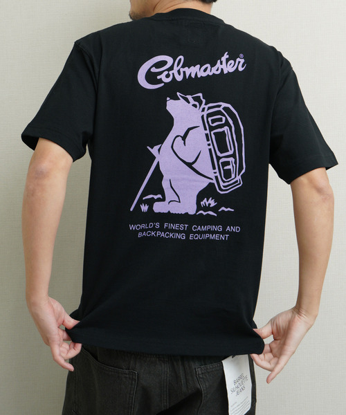 COBMASTER(コブマスター)の「COBMASTER 吸水速乾/抗菌防臭天竺 バックプリント ベーシックTEE(Tシャツ/カットソー・メンズ・ホワイト/ピンク系/グリーン系/グレー系/ブラック・MEDIUM/LARGE/X-LARGE)」の2枚目の写真