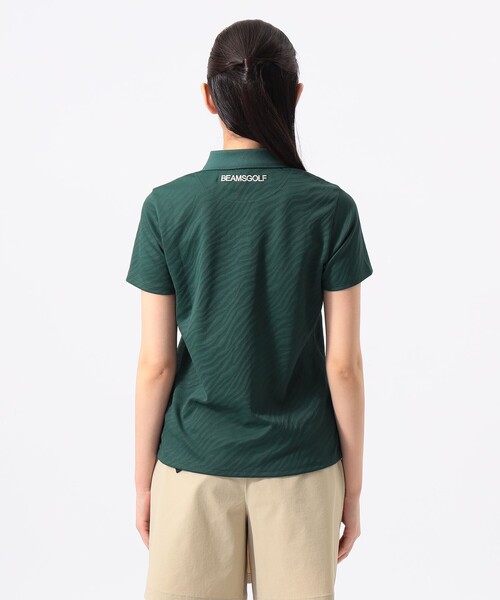 BEAMS GOLF(ビームスゴルフ)の「〈WOMEN〉ORANGE LABEL / ジャカード ゼブラ柄 ポロシャツ(ポロシャツ・レディース・グリーン/ホワイト/ブラック・M/L)」の6枚目の写真
