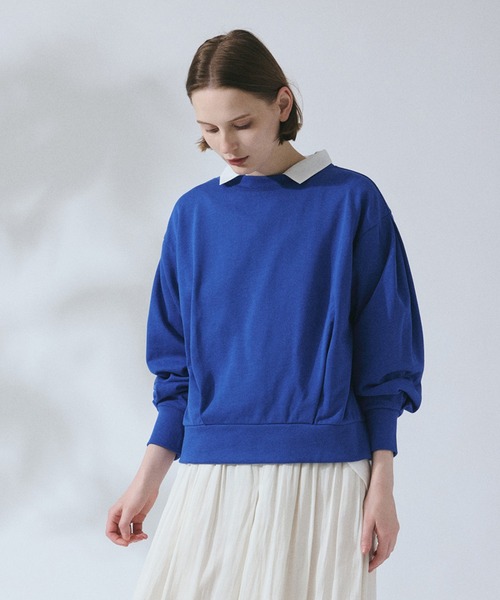 LA MARINE FRANCAISE(マリン フランセーズ)の「裏毛ハイネックプルオーバー(Tシャツ/カットソー・レディース・ベージュ/ブルー/ブラック・FREE)」の3枚目の写真