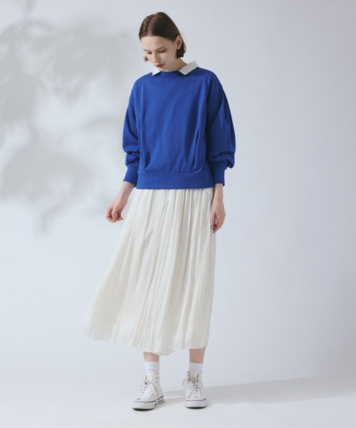 LA MARINE FRANCAISE(マリン フランセーズ)の「裏毛ハイネックプルオーバー(Tシャツ/カットソー・レディース・ベージュ/ブルー/ブラック・FREE)」の4枚目の写真