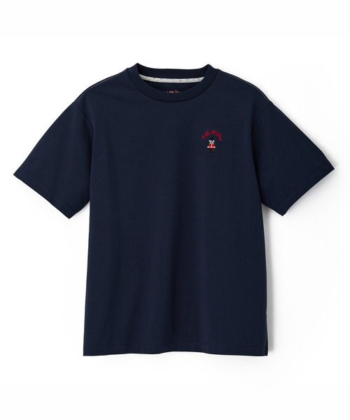 Cath Kidston(キャスキッドソン)の「オーバーサイズTシャツ London Dog(Tシャツ/カットソー・レディース・ホワイト/ネイビー/ライトイエロー/サックスブルー・FREE)」の3枚目の写真