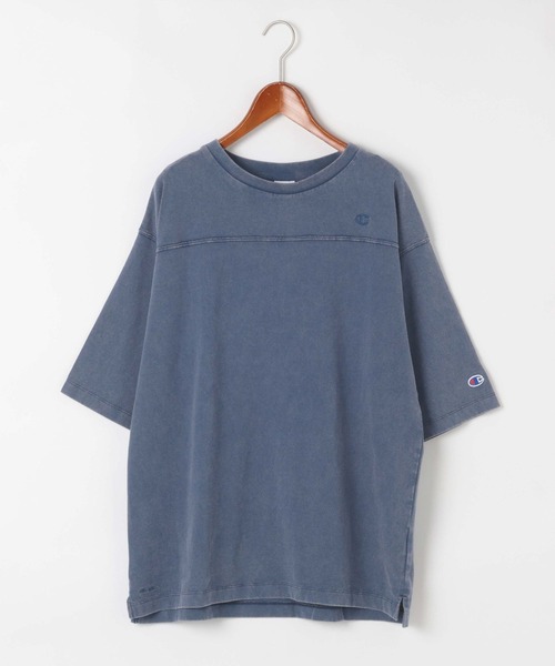Champion（チャンピオン）の「【Champion(チャンピオン)】別注フットボールTシャツ（Tシャツ/カットソー・レディース・ブルー/グリーン/ブラウン・LARGE/MEDIUM）」の3枚目の写真