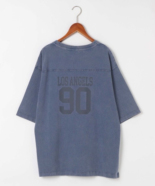 Champion（チャンピオン）の「【Champion(チャンピオン)】別注フットボールTシャツ（Tシャツ/カットソー・レディース・ブルー/グリーン/ブラウン・LARGE/MEDIUM）」の6枚目の写真
