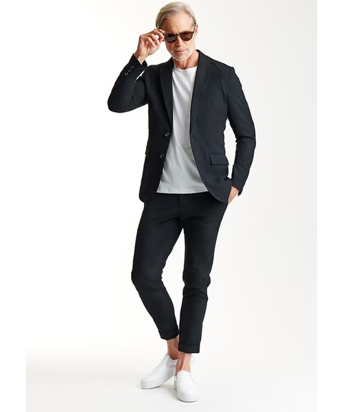AKM(エイケイエム)の「SWING EASY JACKET (CENTER VENT)(テーラードジャケット・メンズ・ブラック/ネイビー・LARGE)」の10枚目の写真