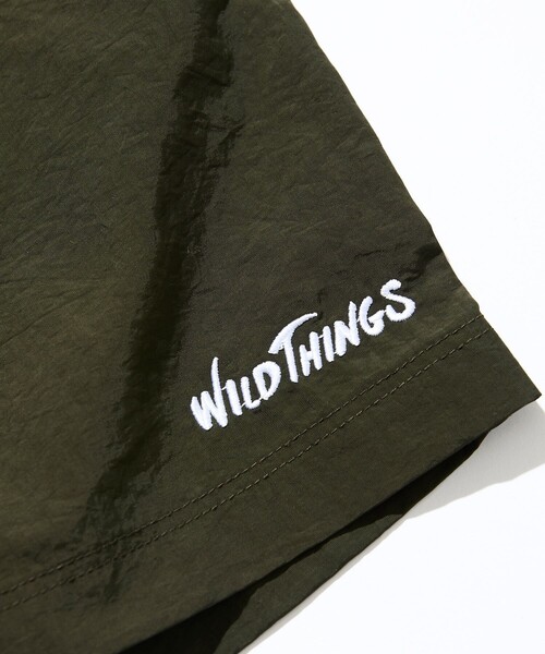 WILD THINGS（ワイルドシングス）の「WILD THINGS/ワイルドシングス 限定展開 WILD THINGS×FREAK'S STORE/ワイルドシングス 別注 ワンポイント刺繍 クライミングショーツ（その他パンツ・メンズ・レオパード/チャコールグレー/ブラック/オリーブ・SMALL/MEDIUM/LARGE）」の11枚目の写真