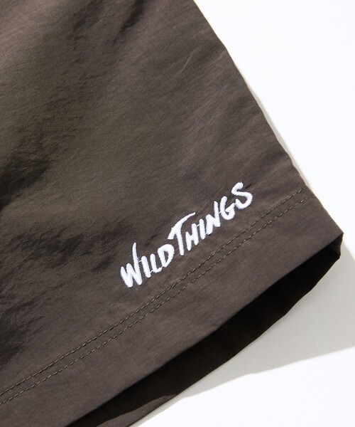 WILD THINGS（ワイルドシングス）の「WILD THINGS/ワイルドシングス 限定展開 WILD THINGS×FREAK'S STORE/ワイルドシングス 別注 ワンポイント刺繍 クライミングショーツ（その他パンツ・メンズ・レオパード/チャコールグレー/ブラック/オリーブ・SMALL/MEDIUM/LARGE）」の15枚目の写真