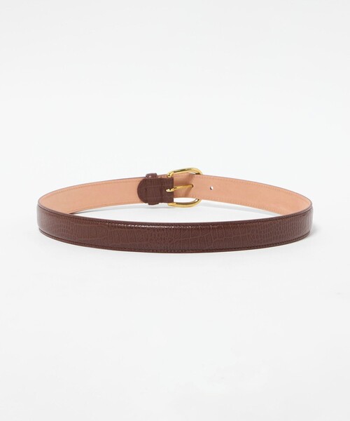 UNITED ARROWS(ユナイテッドアローズ)の「【別注】<SIMONNOT GODARD>スタンプ レザーベルト(ベルト・メンズ・ブラック/ダークブラウン・32inch/30inch/36inch/34inch)」の3枚目の写真