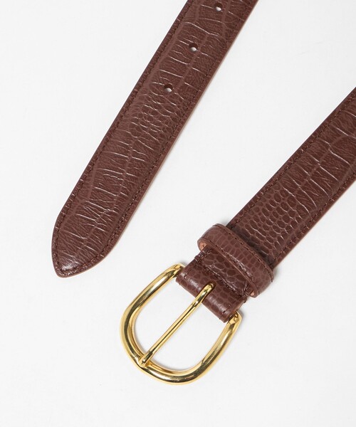 UNITED ARROWS(ユナイテッドアローズ)の「【別注】<SIMONNOT GODARD>スタンプ レザーベルト(ベルト・メンズ・ブラック/ダークブラウン・32inch/30inch/36inch/34inch)」の5枚目の写真