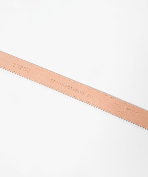 UNITED ARROWS(ユナイテッドアローズ)の「【別注】<SIMONNOT GODARD>スタンプ レザーベルト(ベルト・メンズ・ブラック/ダークブラウン・32inch/30inch/36inch/34inch)」の6枚目の写真