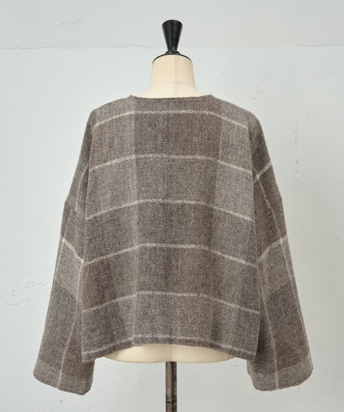 LIVETART(リヴェタート)の「《KHADI&CO》ウールポンチョ(その他アウター・レディース・グレー・MEDIUM)」の5枚目の写真