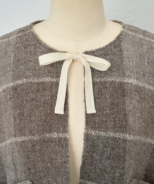 LIVETART(リヴェタート)の「《KHADI&CO》ウールポンチョ(その他アウター・レディース・グレー・MEDIUM)」の6枚目の写真