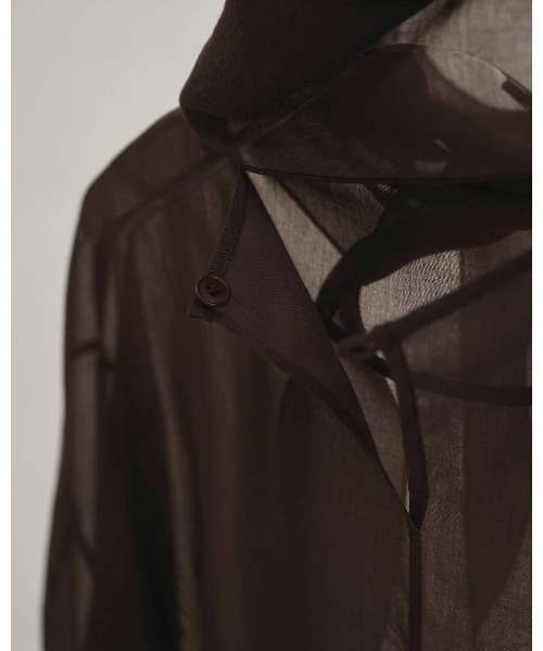 TODAYFUL（トゥデイフル）の「TODAYFUL Sheer Tie Blouse（シャツ/ブラウス・レディース・オフホワイト/ダークブラウン・FREE）」の5枚目の写真