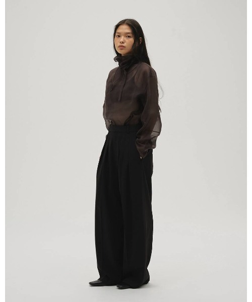 TODAYFUL（トゥデイフル）の「TODAYFUL Sheer Tie Blouse（シャツ/ブラウス・レディース・オフホワイト/ダークブラウン・FREE）」の6枚目の写真