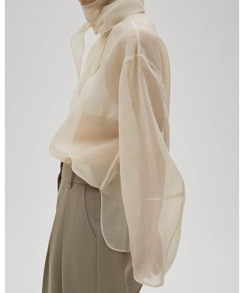TODAYFUL（トゥデイフル）の「TODAYFUL Sheer Tie Blouse（シャツ/ブラウス・レディース・オフホワイト/ダークブラウン・FREE）」の13枚目の写真