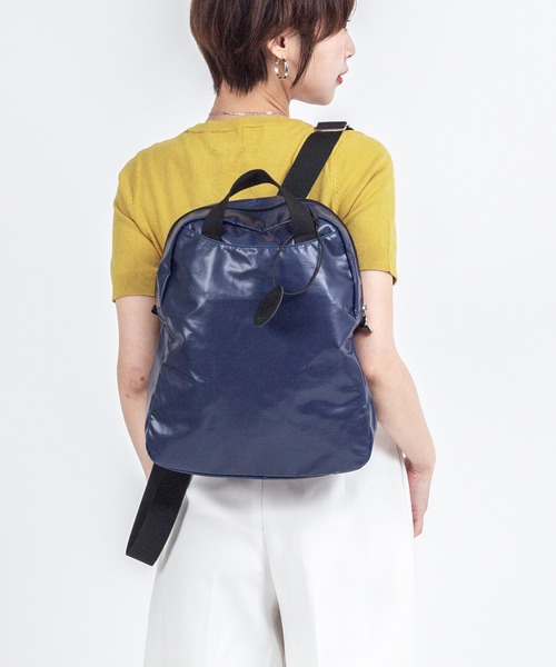 Jack Gomme(ジャックゴム)の「【JACK GOMME/ジャックゴム】バックパック リュック LAMI(ショルダーバッグ・レディース・ブルー/ネイビー・FREE)」の1枚目の写真