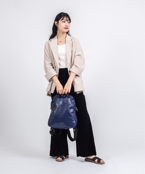 Jack Gomme(ジャックゴム)の「【JACK GOMME/ジャックゴム】バックパック リュック LAMI(ショルダーバッグ・レディース・ブルー/ネイビー・FREE)」の13枚目の写真