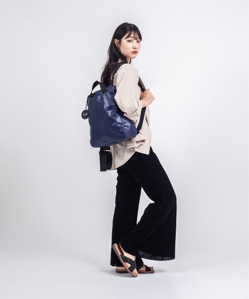 Jack Gomme(ジャックゴム)の「【JACK GOMME/ジャックゴム】バックパック リュック LAMI(ショルダーバッグ・レディース・ブルー/ネイビー・FREE)」の12枚目の写真