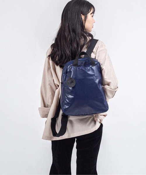 Jack Gomme(ジャックゴム)の「【JACK GOMME/ジャックゴム】バックパック リュック LAMI(ショルダーバッグ・レディース・ブルー/ネイビー・FREE)」の8枚目の写真