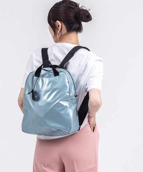 Jack Gomme(ジャックゴム)の「【JACK GOMME/ジャックゴム】バックパック リュック LAMI(ショルダーバッグ・レディース・ブルー/ネイビー・FREE)」の22枚目の写真