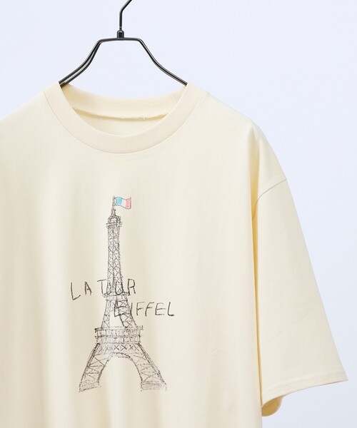 ABAHOUSE（アバハウス）の「HAND DRAWN ART TOWER Tシャツ / プリントTシャツ（Tシャツ/カットソー・メンズ・ホワイト/ブラック/ベージュ・46/48）」の13枚目の写真