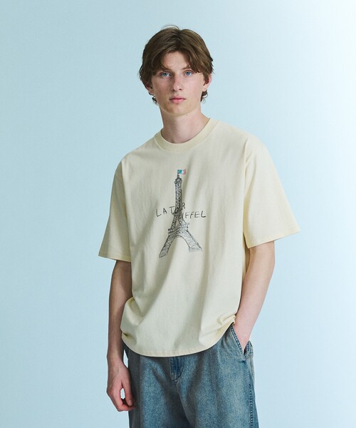ABAHOUSE（アバハウス）の「HAND DRAWN ART TOWER Tシャツ / プリントTシャツ（Tシャツ/カットソー・メンズ・ホワイト/ブラック/ベージュ・46/48）」の15枚目の写真