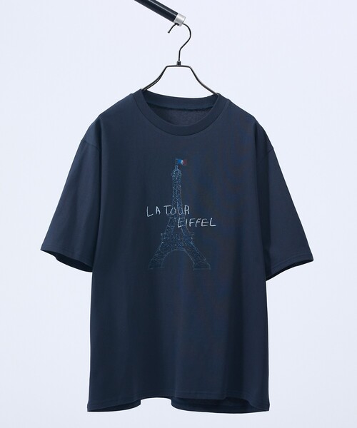 ABAHOUSE（アバハウス）の「HAND DRAWN ART TOWER Tシャツ / プリントTシャツ（Tシャツ/カットソー・メンズ・ホワイト/ブラック/ベージュ・46/48）」の19枚目の写真