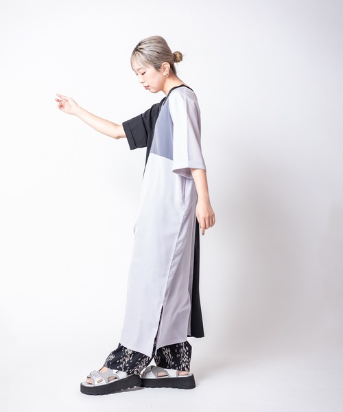 OSMOSIS(オズモーシス)の「プリントタックパンツ(その他パンツ・レディース・マスタード/ブラック系その他/ブラック×グリーン・ONE SIZE)」の12枚目の写真
