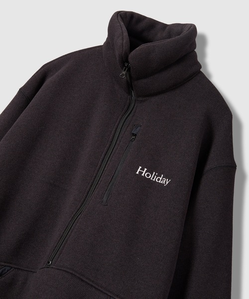 HOLIDAY(ホリデイ)の「THERMAL PRO FLEECE ANORAK DRESS サーマルプロフリースアノラックドレス(その他アウター・レディース・ブラック/ヘザーグレー・ONE SIZE)」の8枚目の写真