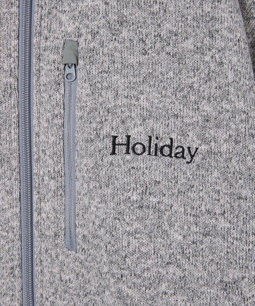 HOLIDAY(ホリデイ)の「THERMAL PRO FLEECE ANORAK DRESS サーマルプロフリースアノラックドレス(その他アウター・レディース・ブラック/ヘザーグレー・ONE SIZE)」の13枚目の写真