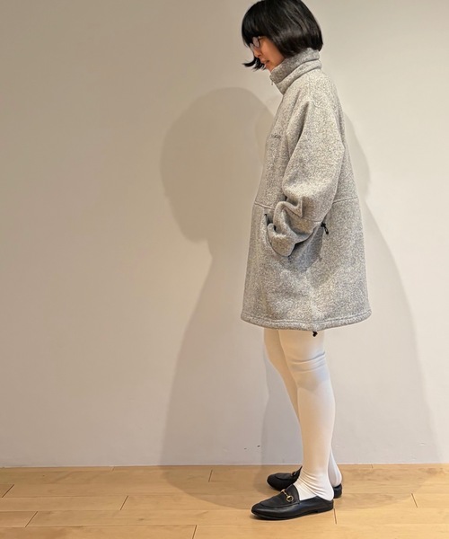 HOLIDAY(ホリデイ)の「THERMAL PRO FLEECE ANORAK DRESS サーマルプロフリースアノラックドレス(その他アウター・レディース・ブラック/ヘザーグレー・ONE SIZE)」の18枚目の写真