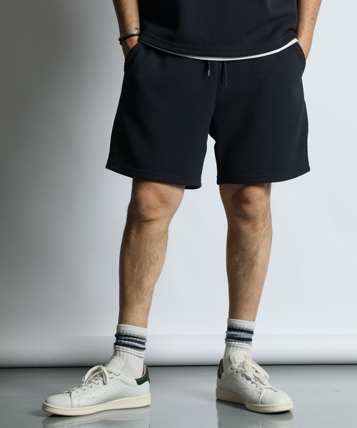 レア　keisukekanda ボア　ランパン　ショートパンツ　ケイスケカンダ AIR FLEX」HEAVY KANOKO RELAX FIT SHORT PANTS：セットアップ対応